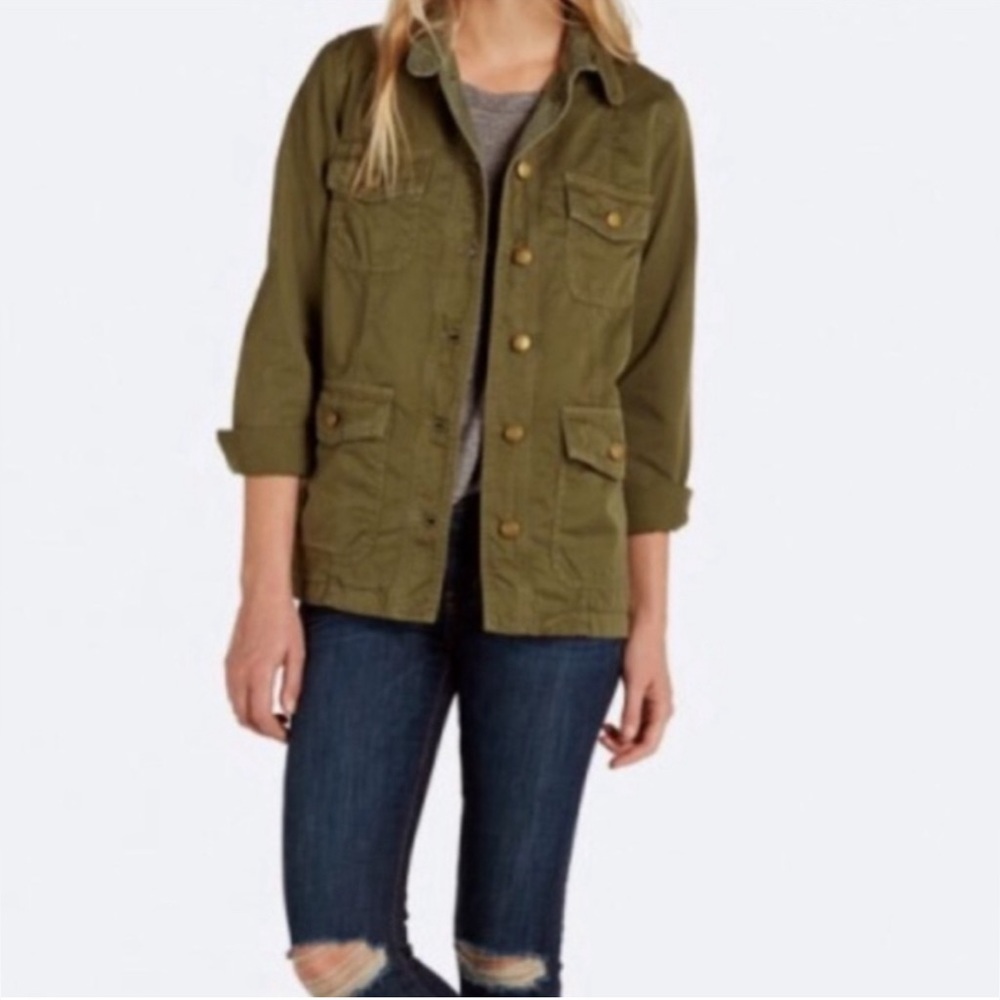 Current Elliot Nordstrom Army Green The Commander Military Jacket Size 1 Small - Picture 2 of 13